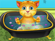 play Talking Ginger Bathing