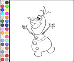play Color Olaf Happy