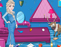 play Clean A House With Frozen Elsa