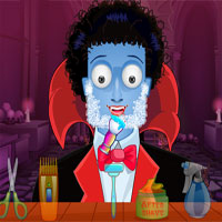 play Sam Vampire Beard Shave