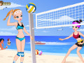 play Summer Beach Volleyball