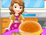 play Sofia Cooking Hamburger