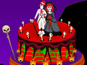 Halloween Wedding Cake Kissing