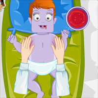 play Baby Zoe Halloween Massage