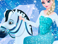 play Elsa Goes Horseback Riding