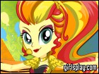 play Sunset Shimmer Rainbooms Style