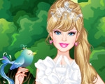 play Barbie White Swan Bride