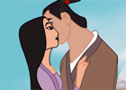 Princess Mulan Kissing Prince