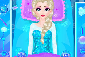 play Frozen Elsa Belly Pain