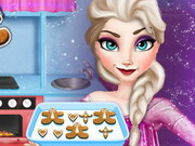 Elsa Cooking Gingerbread