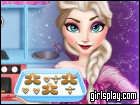 play Elsa Cooking Gingerbread