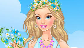 play Wearing Flowers Dress Up