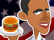 play Obama Burger Stand Kissing