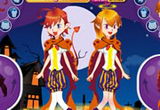 Halloween Devil Twins