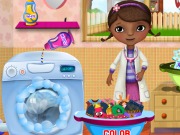 play Mcstuffins Washing Clothes