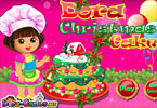 play Dora Christmas Cake
