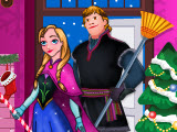 play Anna And Kristoff Xmas Cleaning