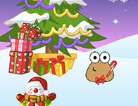play Pou Decorated Christmas