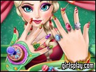 play Elsa Christmas Manicure