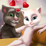 play Talking Tom And Angela Kissing