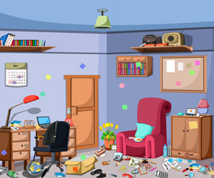 Messy Office Room Escape game