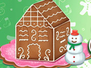 Ellie Gingerbread House Decoration Kissing