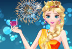 play Elsa New Year Party