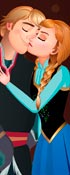 Kristoff Kissing Anna