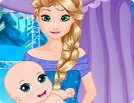play Elsa Baby Care