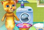 play Ginger Washing Clothes