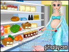 Pregnant Elsa Food Shopping