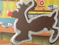 play Chocolate Reindeer Cookies Kissing