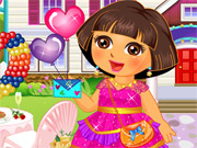 play Dora Valentine Sweet Dresup