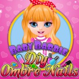 play Baby Barbie Diy Ombre Nails