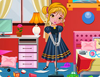 play Frozen Anna Bedroom Cleaning