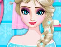 play Pregnant Elsa Bathroom Cleaning