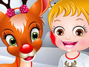 play Baby Hazel Reindeer Surprise Kissing