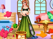 play Pregnant Anna Room Cleaning
