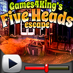 play G4K Five Heads Escape Game Walkthrough