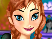 play Frozen Anna Makeover Kissing