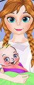 play Frozen Anna Gives Birth