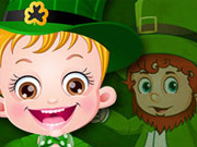 play Baby Hazel St. Patricks Day Kissing