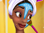 play Princess Tiana Gorgeous Makeover Kissing