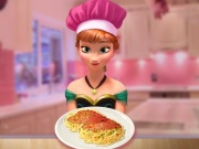 play Anna Cooking Spaghetti