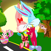 play Easter Bunny Kissing