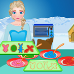 play Elsa Stained Glass Cookies