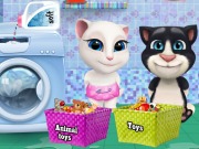 play Baby Tom And Angela Washing Toys