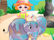 play Nana Zoo Keeper Kissing