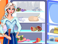 play Elsa Fridge Cleaning