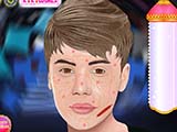 Justin Bieber Face Treatment